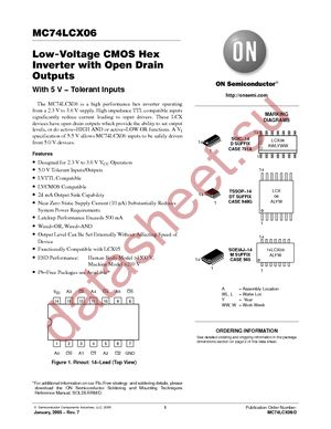 MC74LCX06DR2G datasheet  